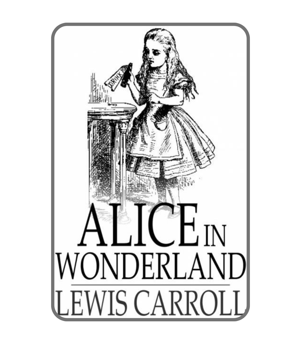 Alice in Wonderland Authors Lewis Carroll alice in wonderland book cover classic fantasy story for kids