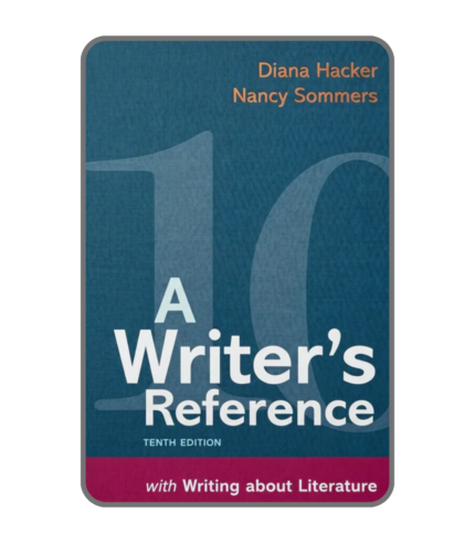 A Writer's Reference 10th Edition PDF book cover by Diana Hacker and Nancy Sommers writing guide